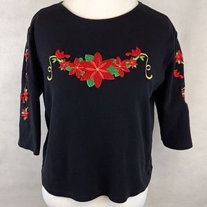 Allyson Whitmore 3/4 Sleeve Top Size Large Petite